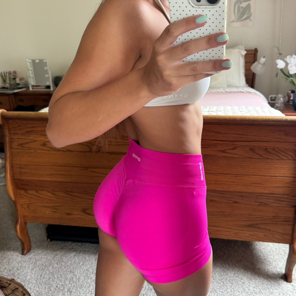 Dfyne impact shorts 4.5" bright fuchsia pink medium